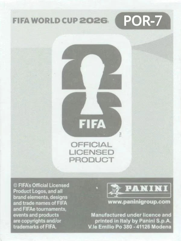 Panini FIFA World Cup 2026 Sticker POR 7 Nuno Mendes US Edition
