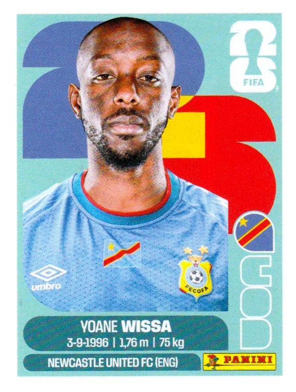 Panini FIFA World Cup 2026 Sticker COD 16 Yoane Wissa US Edition