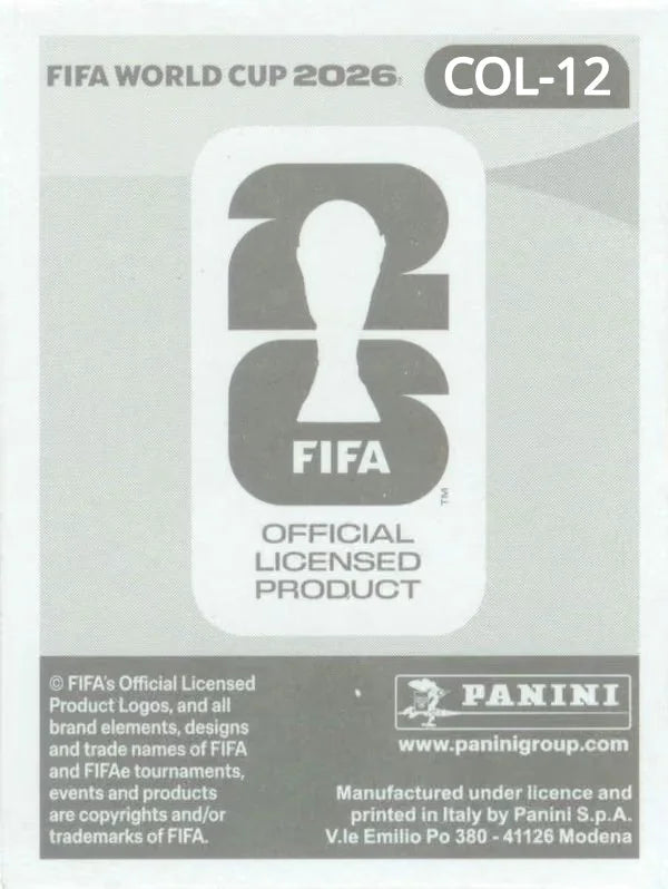 Panini FIFA World Cup 2026 Sticker COL 12 Richard Rios US Edition