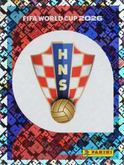 Panini FIFA World Cup 2026 Sticker CRO 1 Croatia Emblem Foil US / International Edition