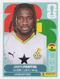 Panini FIFA World Cup 2026 Sticker GHA 18 Joseph Paintsil US Edition