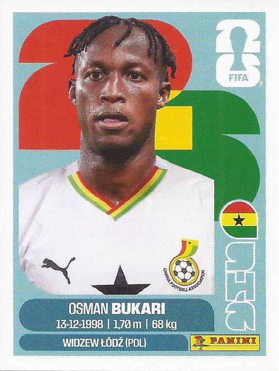 Panini FIFA World Cup 2026 Sticker GHA 19 Osman Bukari US Edition