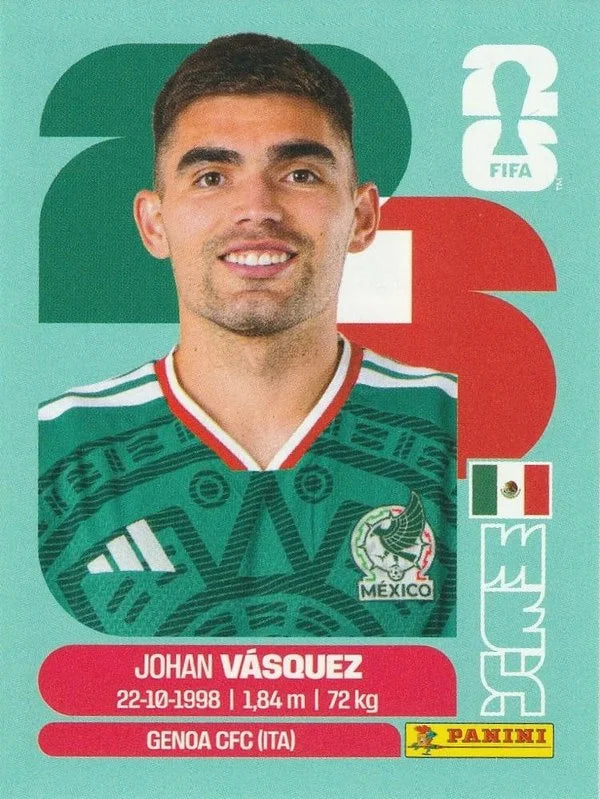Panini FIFA World Cup 2026 Sticker MEX 3 Johan Vásquez International Edition