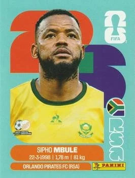 Panini FIFA World Cup 2026 Sticker RSA 16 Sipho Mbule International Edition