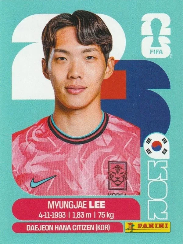 Panini FIFA World Cup 2026 Sticker KOR 9 Myungjae Lee International Edition