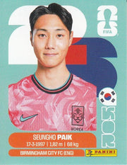 Panini FIFA World Cup 2026 Sticker KOR 14 Seungho Paik International Edition