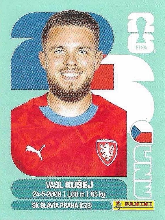 Panini FIFA World Cup 2026 Sticker CZE 16 Vasil Kušej International Edition