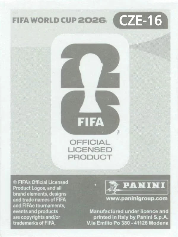Panini FIFA World Cup 2026 Sticker CZE 16 Vasil Kušej International Edition
