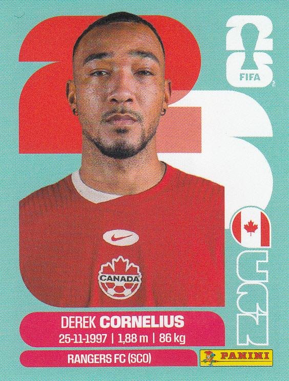 Panini FIFA World Cup 2026 Sticker CAN 7 Derek Cornelius International Edition