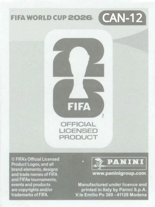 Panini FIFA World Cup 2026 Sticker CAN 12 Jonathan Osorio International Edition