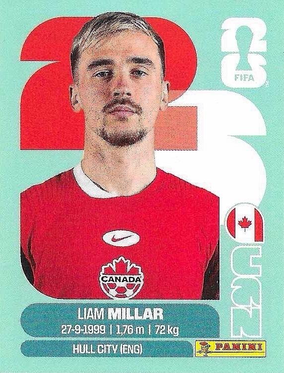 Panini FIFA World Cup 2026 Sticker CAN 18 Liam Millar International Edition
