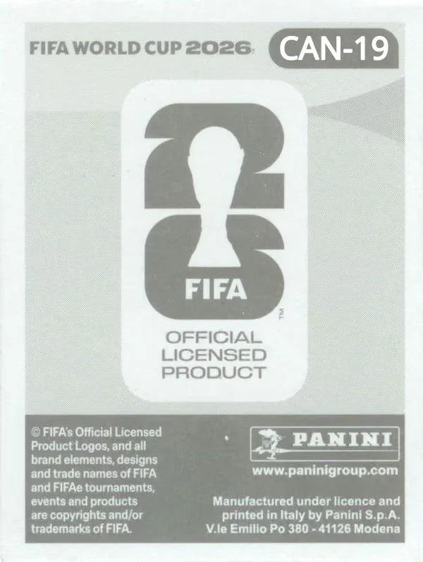 Panini FIFA World Cup 2026 Sticker CAN 19 Cyle Larin International Edition