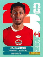 Panini FIFA World Cup 2026 Sticker CAN 20 Jonathan David International Edition