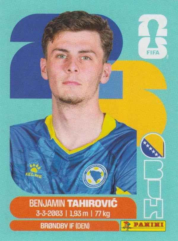 Panini FIFA World Cup 2026 Sticker BIH 9 Benjamin Tahirović International Edition