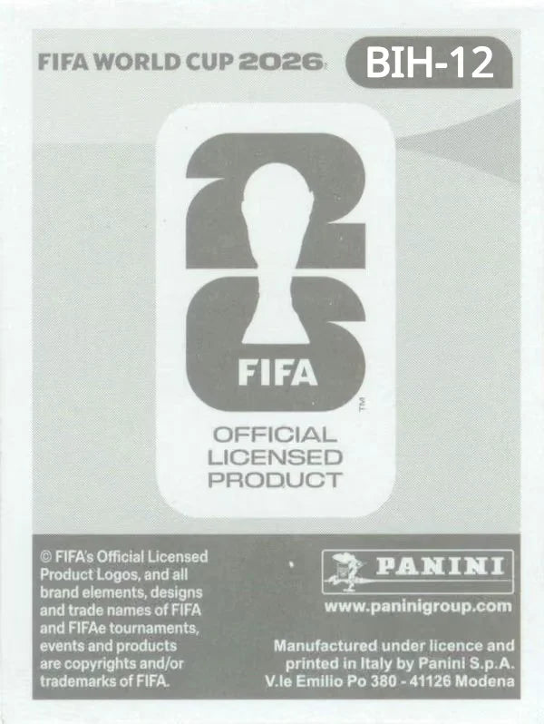 Panini FIFA World Cup 2026 Sticker BIH 12 Ivan Bašić International Edition