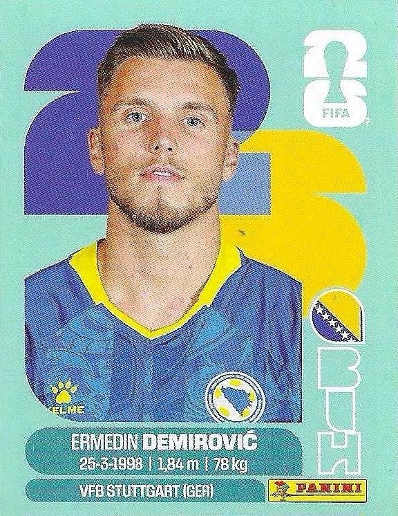 Panini FIFA World Cup 2026 Sticker BIH 17 Ermedin Demirović International Edition