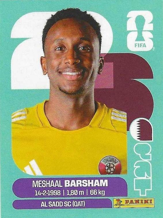 Panini FIFA World Cup 2026 Sticker QAT 2 Meshaal Barsham International Edition