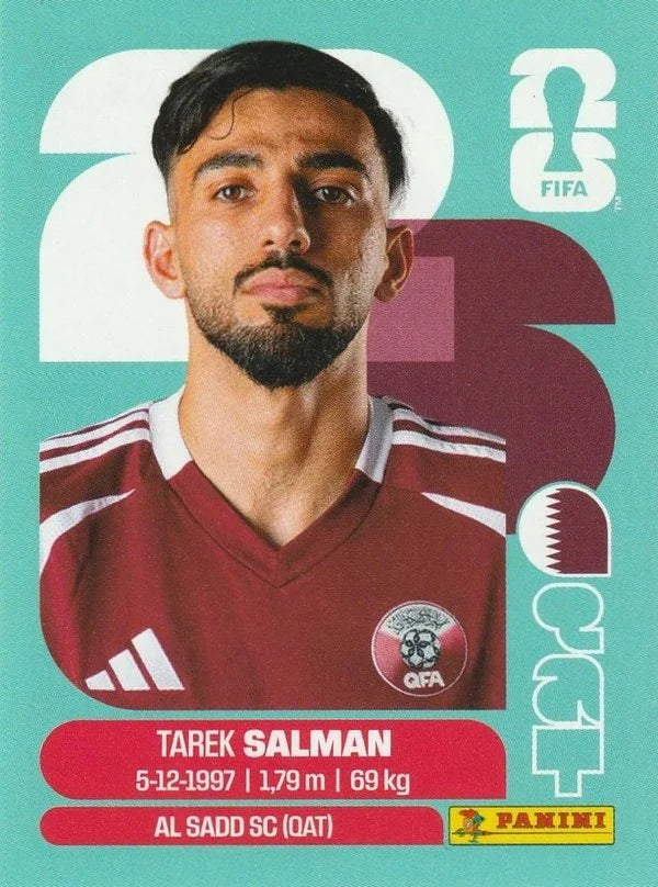 Panini FIFA World Cup 2026 Sticker QAT 8 Tarek Salman International Edition