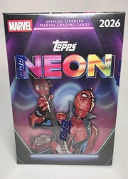 topps chrome marvel neon value box
