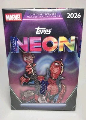 topps chrome marvel neon value box