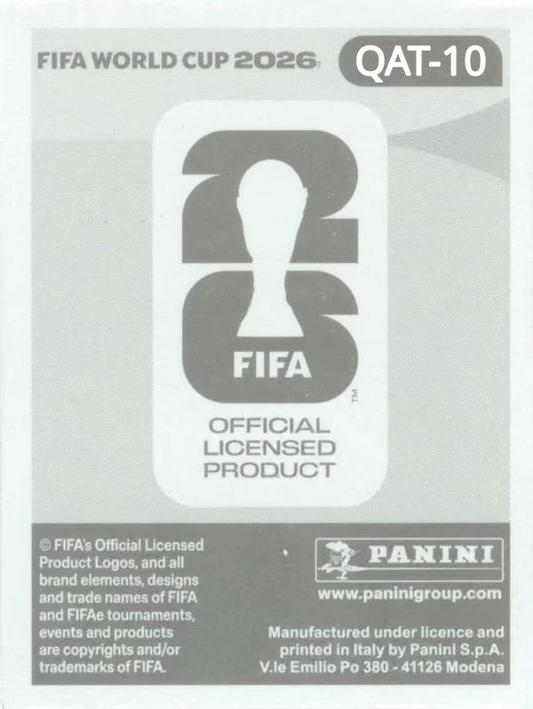 Panini FIFA World Cup 2026 Sticker QAT 10 Karim Boudiaf International Edition
