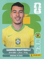 Panini FIFA World Cup 2026 Sticker BRA 18 Gabriel Martinelli International Edition