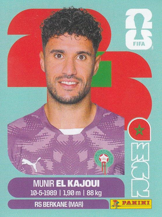 Panini FIFA World Cup 2026 Sticker MAR 3 Munir El Kajoui International Edition