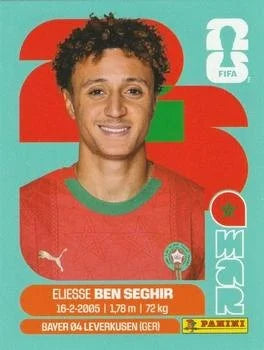 Panini FIFA World Cup 2026 Sticker MAR 12 Eliesse Ben Seghir International Edition