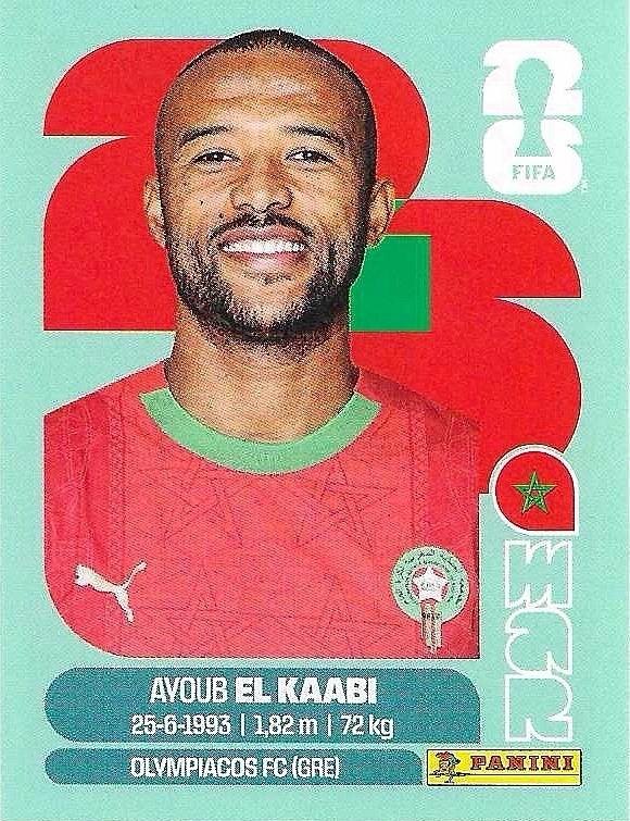 Panini FIFA World Cup 2026 Sticker MAR 20 Ayoub El Kaabi International Edition
