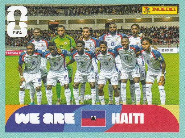 Panini FIFA World Cup 2026 Sticker HAI 13 We Are Haiti Team Photo International Edition