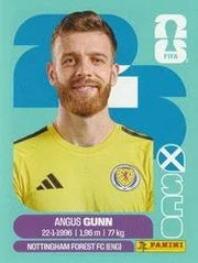 Panini FIFA World Cup 2026 Sticker SCO 2 Angus Gunn International Edition