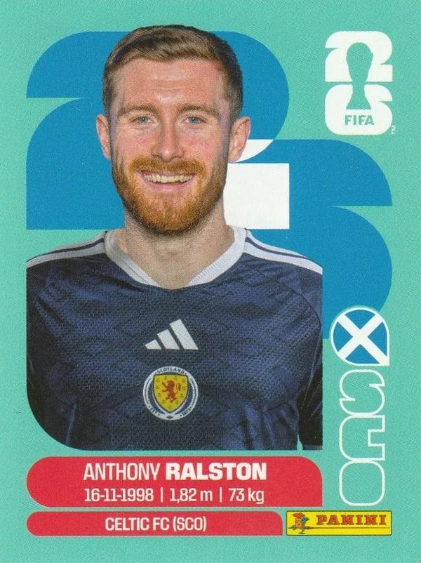 Panini FIFA World Cup 2026 Sticker SCO 9 Anthony Ralston International Edition