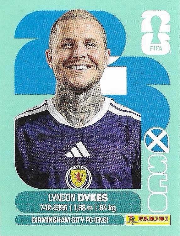Panini FIFA World Cup 2026 Sticker SCO 18 Lyndon Dykes International Edition