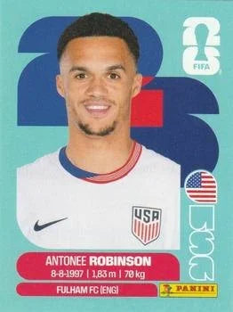 Panini FIFA World Cup 2026 Sticker USA 7 Antonee Robinson International Edition