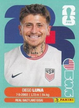 Panini FIFA World Cup 2026 Sticker USA 14 Diego Luna International Edition