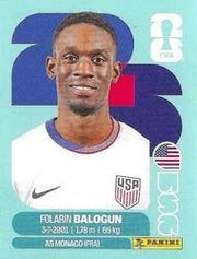 Panini FIFA World Cup 2026 Sticker USA 20 Folarin Balogun International Edition