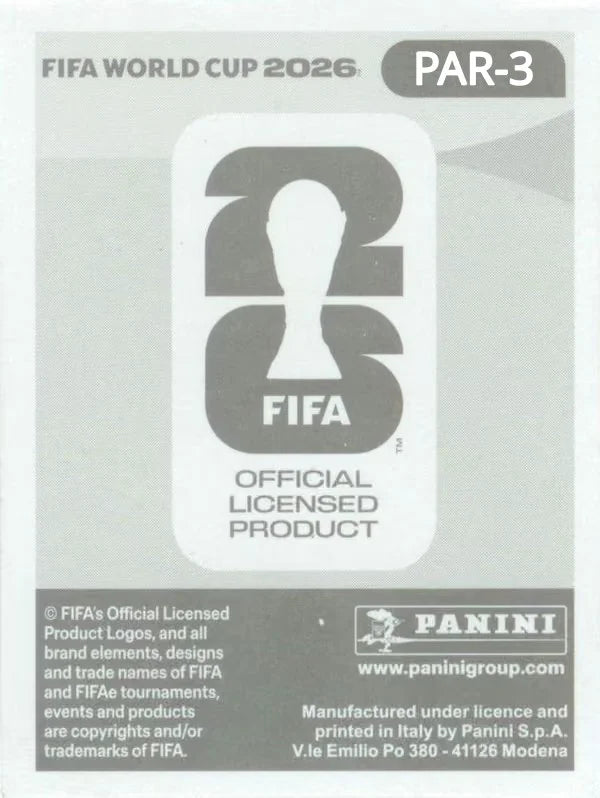 Panini FIFA World Cup 2026 Sticker PAR 3 Orlando Gill International Edition