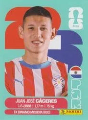 Panini FIFA World Cup 2026 Sticker PAR 6 Juan José Cáceres International Edition