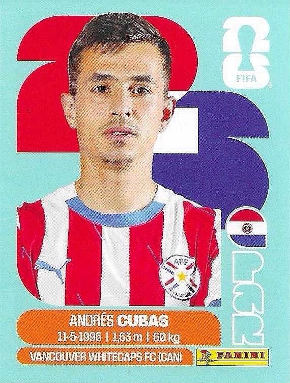 Panini FIFA World Cup 2026 Sticker PAR 12 Andrés Cubas International Edition