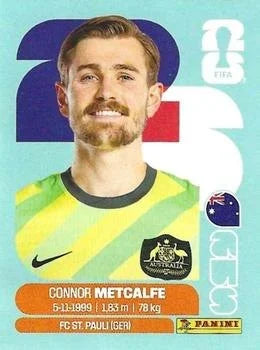 Panini FIFA World Cup 2026 Sticker AUS 15 Connor Metcalfe International Edition