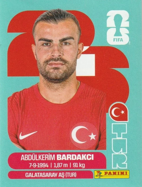 Panini FIFA World Cup 2026 Sticker TUR 5 Abdülkerim Bardakcı International Edition