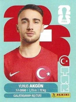 Panini FIFA World Cup 2026 Sticker TUR 16 Yunus Akgün International Edition