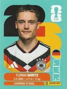 Panini FIFA World Cup 2026 Sticker GER 11 Florian Wirtz International Edition