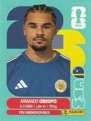 Panini FIFA World Cup 2026 Sticker CUW 3 Armando Obispo International Edition