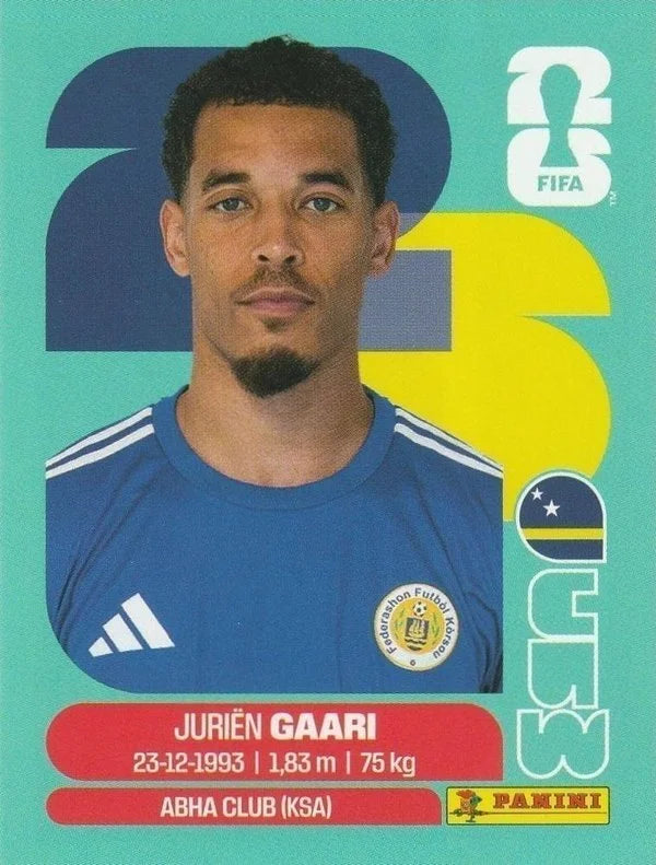Panini FIFA World Cup 2026 Sticker CUW 5 Jurien Gaari International Edition