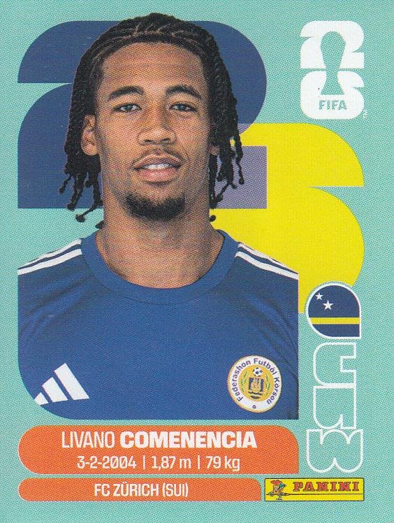Panini FIFA World Cup 2026 Sticker CUW 9 Livano Comenencia International Edition