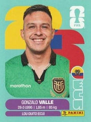 Panini FIFA World Cup 2026 Sticker ECU 3 Gonzalo Valle International Edition