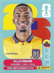 Panini FIFA World Cup 2026 Sticker ECU 6 Willian Pacho International Edition