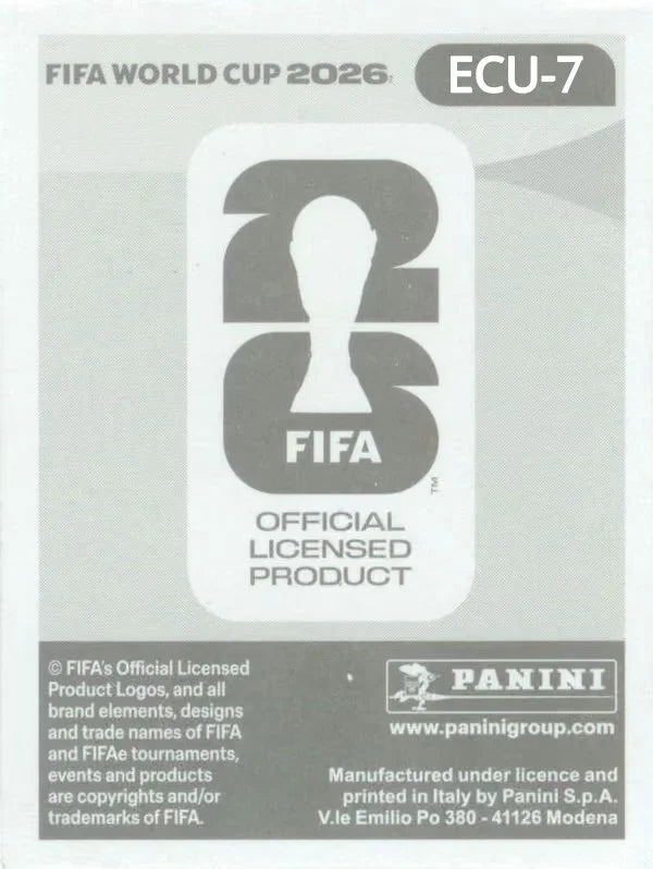 Panini FIFA World Cup 2026 Sticker ECU 7 Ángelo Preciado International Edition