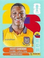 Panini FIFA World Cup 2026 Sticker ECU 9 Moises Caicedo International Edition